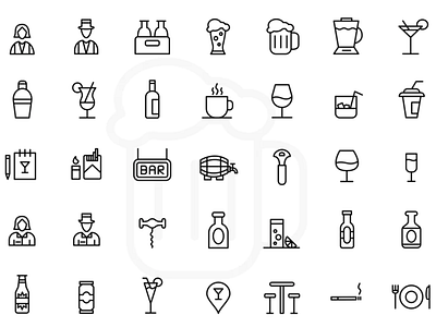 Bar Icons adobe illustrator app bar baricons design flat iconpack icons illustration illustrator vector