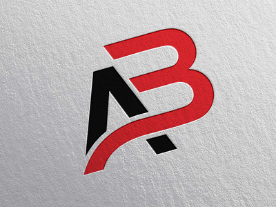 AB Modern Simple Logo - Free Download Vector