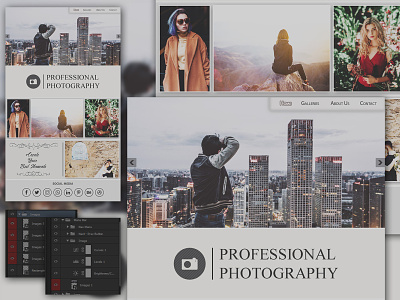 Simple Web Design photo photographer photography photoshop web design
