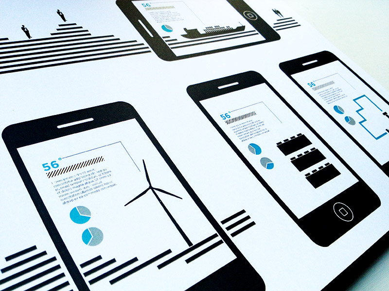 Augmented Reality vector storyboard illustrations motion graphics infographics augmented reality