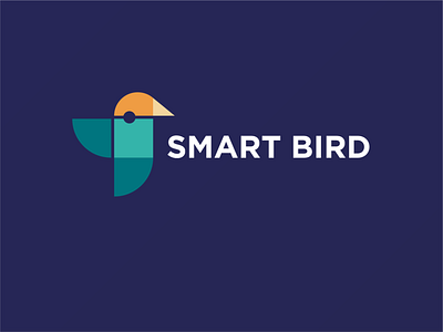 Smart B bird branding identity illustration logo vector