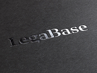 LegalBase black identity logo silver