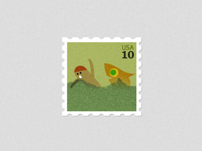 Mutant Fish Stamp texture fish water swim stamp