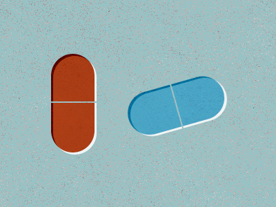 Red Pill, Blue Pill pill texture