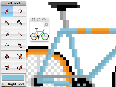 Polo Fixie bike pixel
