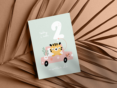 Milestone card for newborn