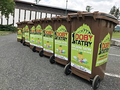 Recycling containers for High Tatras in Slovakia design graphic graphic design sticker design