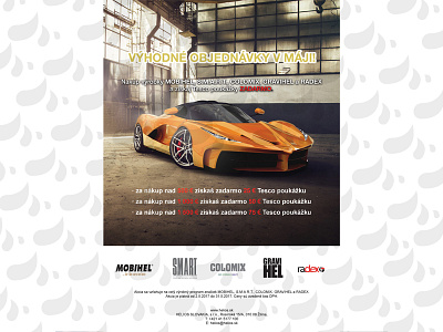 poster for auto cosmetics retailer design graphic graphic design