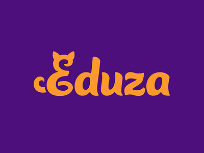 Cat-themed education platform logo brand identity branding cat chunky cute hand lettering hand lettering lettering logo logo design monogram