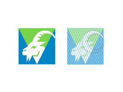 Goat Logo WIP animal logo brand mark branding design geometric logo goat icon logo logo design symbol vector