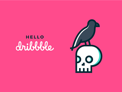 Hello Dribbble! design first shot hello hello dribbble icon illustration