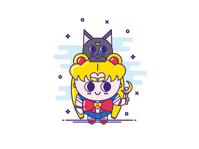Sailor Moon anime design illustration sailor moon sailormoon