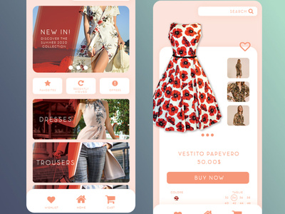 UX/UI for fashion brand by Elisa on Dribbble