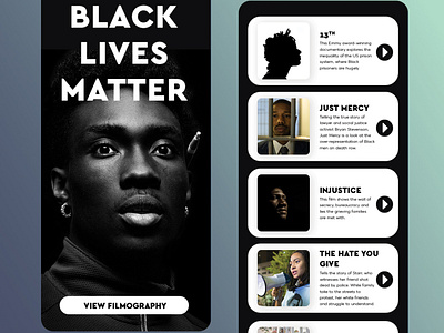 BLM app blacklivesmatter design mobile app mobile ui ui user experience userexperiencedesign ux web