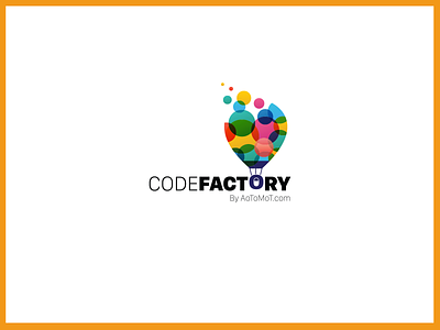 Start up Logo "Code Factory" Logo idea logo mark logodesign logoideas software startup startup logo type