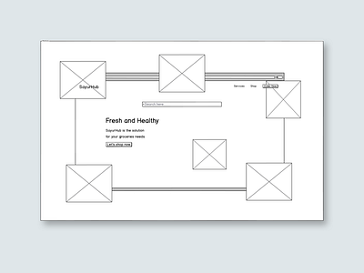 SayurHub Groceries Store - Wireframe