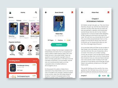 E-Book Reader Mobile App - Light Mode