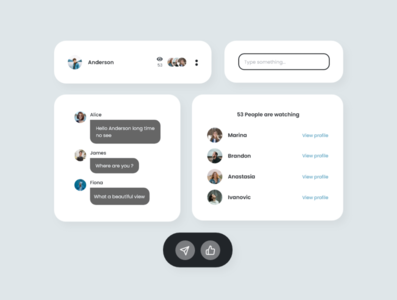 Live Stream App - UI Components by uxwelist on Dribbble