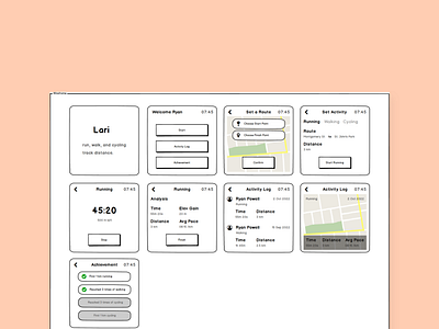 Lari Apple Watch App Wireframe