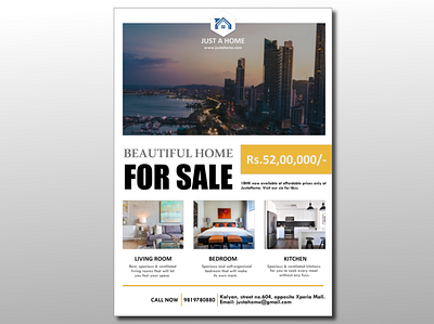 Real Estate Sample Advertisement Poster. branding freelancing illustrator photoshop poster