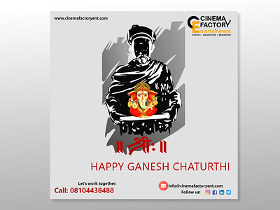 Ganesh Chaturthi Poster with the person Who Started it.