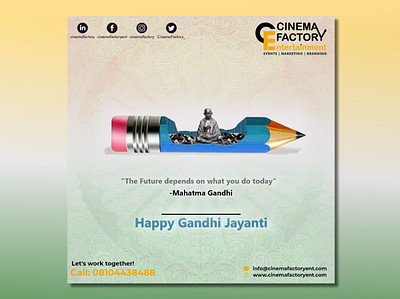 Gandhi Jayanti Poster photoshop