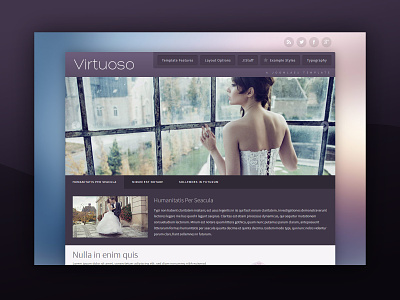 J51 Virtuoso - A Joomla Template joomla joomla template joomla templates purple template design web design webdesign wedding