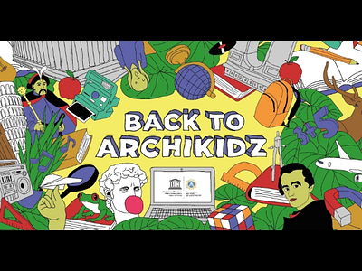 Back to Archikidz architecture children design illustration illustrator kids knowledge poster