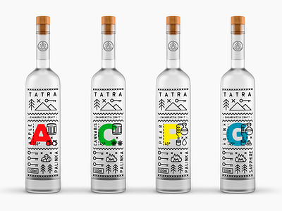 TATRA palinka logo & packaging design alcohol branding design illustration logo logo design palinka product vector