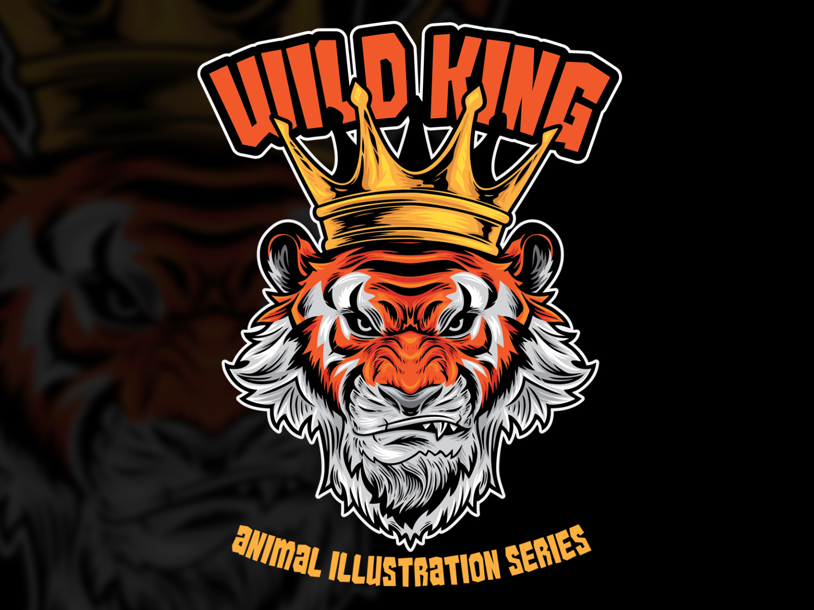 Tiger King - Logo Vector Illustration by Halimun on Dribbble