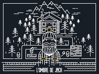 L'ombre de Jack design graphisme illustration line line art line graphic lombre de jack vector