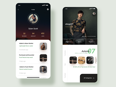 shopXP : E-Commerce App : UI Design