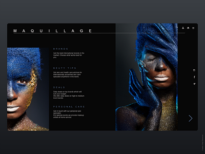 Cosmetic website branding design minimal ui ui ux ux web website website design