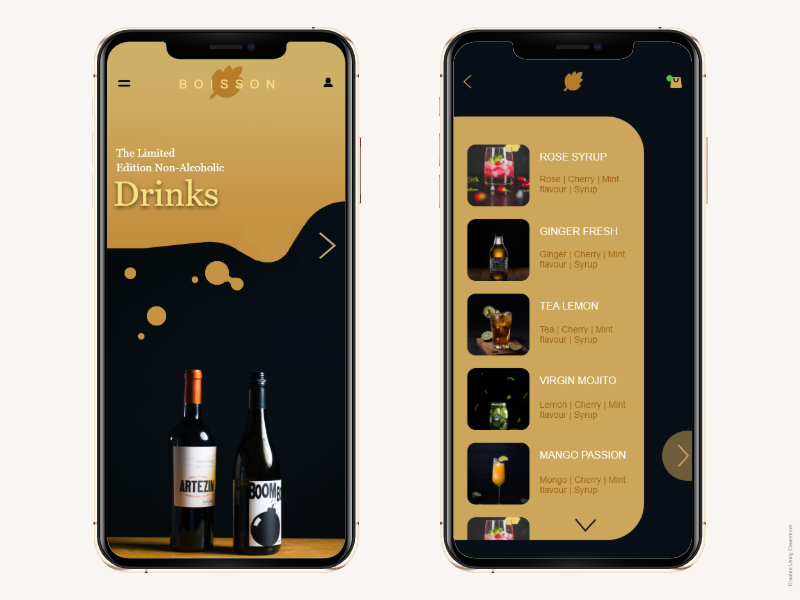 Drink App by Sanad Daniyal on Dribbble