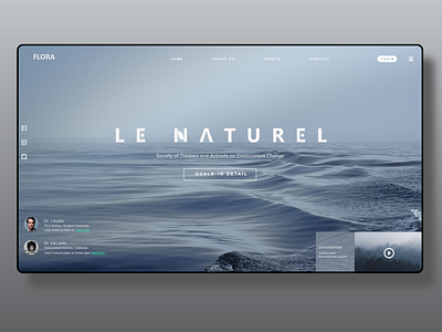 "FLORA" WebSite HomePage Design