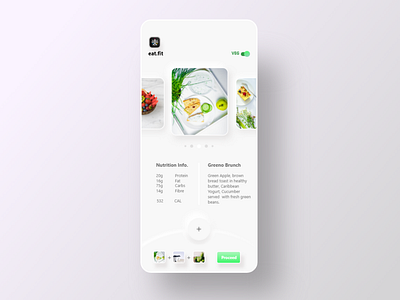 eat.fit UI redesign