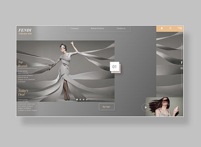 FENDI website User Interface design design ui ui ux ux web webdesigner website website design