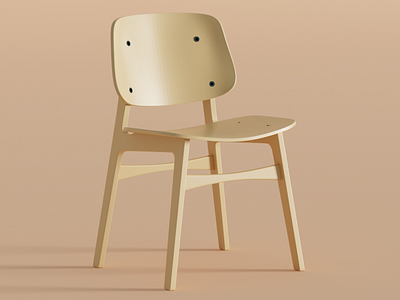Søborg 3d blender chair furniture render