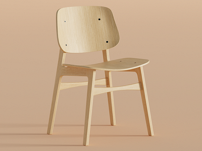 Søborg chair (part 2) 3dart blender chair furniture interiordesign render