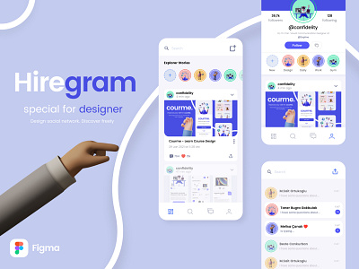 Hiregram - Designer Social App