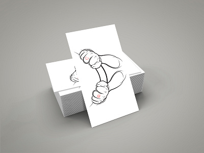 Vector clenched fists design illustration ui vector web