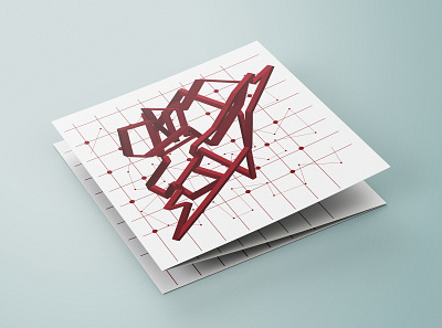 Dark red geometrical vector abstraction design illustration ui vector web