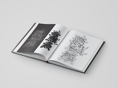 Black roses design illustration ui vector web