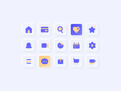 Icon set icon icon set neumorphic set ui ux