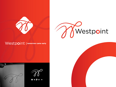 WestPoint banking brand identity finance law firm logo logo design money transfer pensions script logo