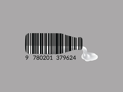 Milk Branding Barcode barcode branding icon illustration illustrator logo milk typography