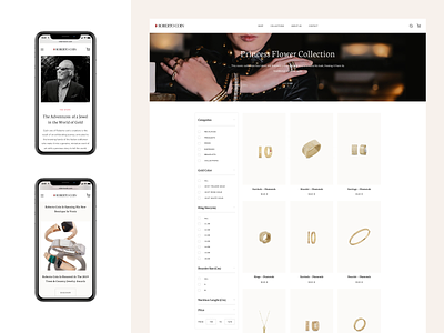 Roberto Coin — eCommerce Website brand catalog clean concept design desktop jewelry luxury mobile modern redesign simple ui ux website