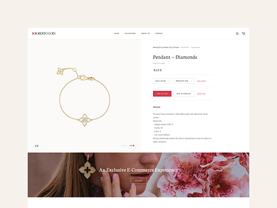 Roberto Coin — eCommerce Website brand clean concept design desktop jewelry luxury modern product redesign simple ui ux website