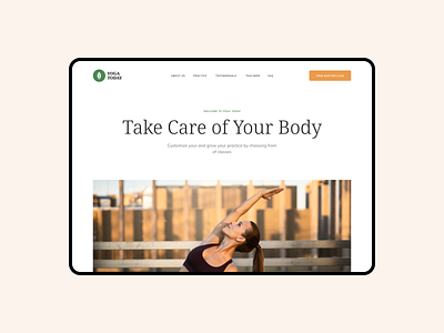 Yoga Today — Website Design body design health minimal minimalism sport ui webdesign website yoga