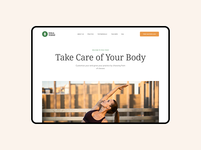 Yoga Today — Website Design